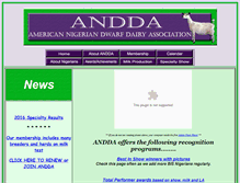 Tablet Screenshot of andda.org